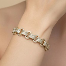 Xuping Jewelry Stil Incisi/xupıng Jewelry Halat Model Zirkon Taşlı Bileklik