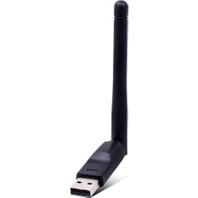 Ata Elektronik 7601 Wifi Anten Adaptör 2000 Hd Fta Tango Blue Next Tiger Kanky Uyumlu Siyah Renk