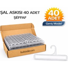 PremiumPort Şal ve Eşarp Askısı, Dikdörtgen, 40'lı Paket, Pratik Kullanım