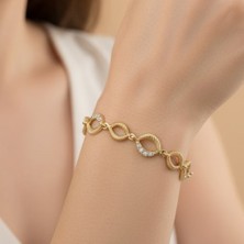 Stil Incisi/xupıng Jewelry Hallow Zirkon Taşlı Bileklik