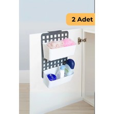 PremiumPort Seviye Ayarlı Dolap Kapağı Düzenleyici 2'li Set Beyaz, Geniş ve Pratik Kullanım