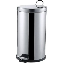 Vice Avm Pedallı 16LT Krom Metal Çöp Kovası GO53/01026