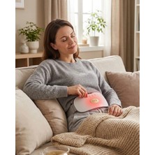 DS LLC USB Şarjlı Kızılötesi Isıtmalı Titreşimli Kadın Bel ve Karın Masaj Kemeri