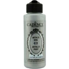 Cadence 235 Parlak Gümüş Metalik Akrilik Boya Sedefli Özellikte 120 ml