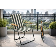 Evinizin Atölyesi Metal Katlanır Kamp Sandalyesi 55 x 65 cm