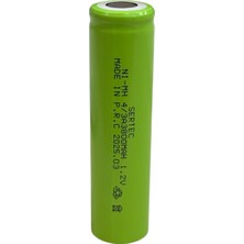 Sertec - 1.2V 3800 Mah - 4/3A - Ni-Mh Şarjlı Pil - (Başsız / Flat Head)