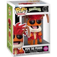 Funko Pop! Tv: The Muppets - Pepe The Prawn - Flocked - Koleksiyon Vinil Figür - Hediye Fikri - Resm