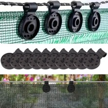Vice Avm 10 Adet Güneşlik Filesi Sabitleme Klipsleri, Gölgelik Bezi ve Brandalar Için Dayanıklı Plastik Kelepçe Kancaları GO53/00992