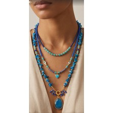 Urban Bold Aspendos 3' Lü Doğal Taş Kolye