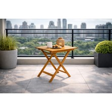 Evinizin Atölyesi Ahşap Bahçe Masası, Balkon Masası,
