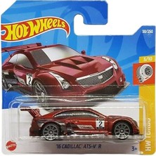 Hot Wheels - '16 Cadillac Ats-V R - Hw Turbo 3/10 - HCW49 - Kısa Kart - Gm - Koyu Kırmızı - Mattel 2
