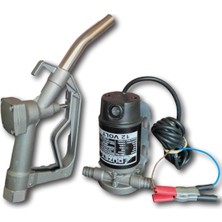 12V Dıştan Mazot ve Sıvı Transfer Pompası ile Akaryakıt Tabancası Seti