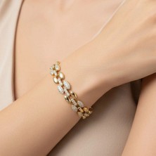 Xuping Jewelry Petek Zirkon Taşlı Bileklik