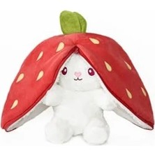 Esranın Dünyası Doldurulabilir Pelüş Çilek Tavşan Yastık