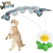 Esranın Dünyası Hareketli Dönen Kelebek Kedi Oyuncağı - Pille Çalışan
