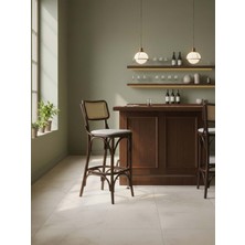 Gazzini Furniture Sofa Hazeranlı Ahşap Bar Sandalyesi