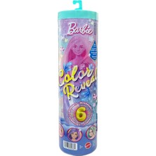 Barbie Mattel JFV58 Color Reveal Deniz Kızı, 3 Sürpriz Torbası, 4 Aksesuar, Renk Değişimi, Farklı Mo