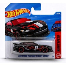Hot Wheels 2020 Ford Mustang Shelby GT500 - Siyah - Metal Malzeme - 1/64 Ölçekli Kısa Kart
