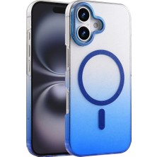 DS LLC Apple Iphone 16 Plus Glossy Magsafe Kapak - Mavi