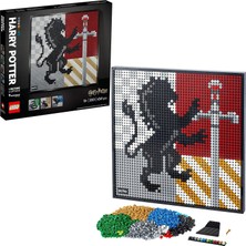 LEGO Art Harry Potter Hogwarts Crests 31201 - Yetişkinler Için Koleksiyonluk Duvar Tablosu Hobi Yapı