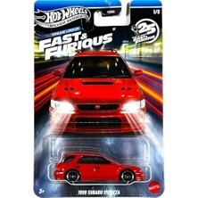 Hot Wheels Gümüş Serisi Hızlı ve Öfkeli Rüya Dizilimi - 1999 Subaru Impreza [kırmızı] 1/5-1:64 Ölçek