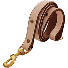 Esranın Dünyası Dayanıklı Deri Köpek Gezdirme Kayışı (Pembe)