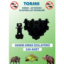 Elektrikli Çit Tel Demir Izolatör 250 Adet, Dayanıklı ve Kolay Montaj