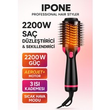 2200W Ultra Hava Üflemeli Saç Şekillendirici ve Düzleştirici