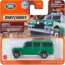 Hot Wheels Matchbox - 1965 Land Rover Gen Ii - Green - Short Card - GXN09 (1/64)