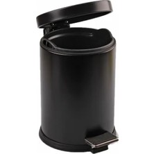 Vice Avm 5lt Siyah Pedallı Metal Çöp Kovası GO53/01028