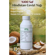 Galata Oils Hindistan Cevizi Yağı Soğuk Sıkım Saf ve Doğal Vegan 1 lt