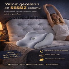 Viscora Yalnızlar Yastığı – Premium Ergonomik Yakınlık Visco Destek Yastığı, Çok Amaçlı Ortopedik Konfor Yastığı