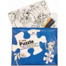 Esranın Dünyası Funny Mat Puzzle - Korsan Adası 30X40CM