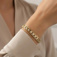 Xuping Jewelry Kare Taşlı Model Bileklik