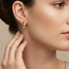 Xuping Jewelry Stil Incisi/xupıng Jewelry Kıkırdak Zirkon Taşlı Küpe