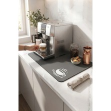 Valerine Life Kahve Makinesi Matı Su Geçirmez Kaymaz Yıkanabilir Çaycı, Çay Espresso Makinesi Pad 35x45cm 27KHD240111