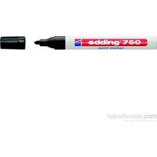 Edding 750 Siyah Boya Dekor Marker Kalemi 2-4 mm Çizgi Kalınlığı Renkli Yüzeyler İçin
