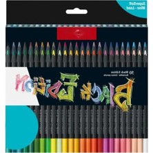 Esranın Dünyası 50'li Renkli Kalem Seti - Parlak Renkler, Yumuşak Çizgili