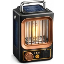 Esranın Dünyası Dimmer Ayarlı Taşınabilir Solar ve USB Şarjlı Kamp Lambası - Gece Lambası, Outdoor Aydınlatma