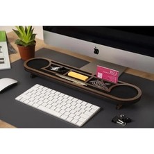 Esranın Dünyası Oval Masaüstü Organizer - Ceviz Renk