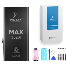 Woyax Apple iPhone 15 Uyumlu Premium Batarya 3520 Mah Yüksek Kapasite