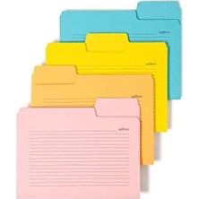 Esranın Dünyası Büyük Boy 1/3 Kesim Dosya Klasörü - 12 Adet, Çeşitli Renkler