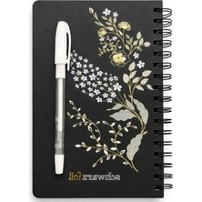 Esranın Dünyası Siyah Sayfalı Premium Spiral Defter - 60 Sayfa