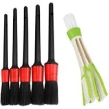 Esranın Dünyası 5 + 1 Araç Detay Temizlik Fırça Seti - Çok Fonksiyonlu