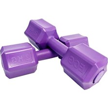 Esranın Dünyası Mor Dambıl Seti - 2 x 2 Adet, Toplam 4 Ağırlık