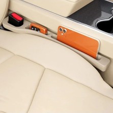 Esranın Dünyası Çok Fonksiyonlu Araba Koltuk Arası Düşme Engelleyici Organizer, 2'li Set, Bej Renk