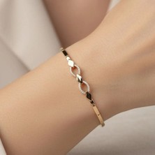 Xuping Jewelry Üç Halka Zirkon Taşlı Bileklik