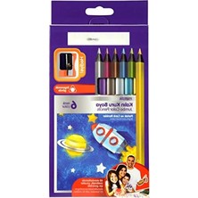 Esranın Dünyası Ergonomik Jumbo Kuru Boya Kalemi Seti - 6 Renk