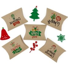 Esranın Dünyası Yılbaşı Temalı 11X15 cm Hediye Kutusu Seti (5'li)