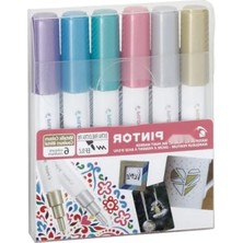 Esranın Dünyası 6 Renkli Metalik Boya Seti - Pıntor